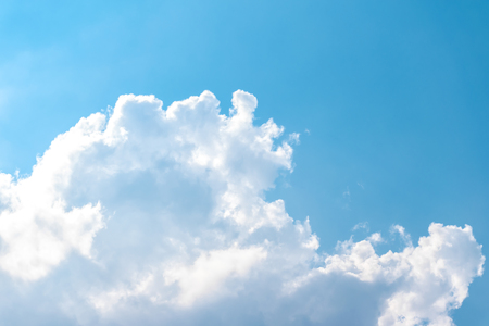blue sky with cloudの写真素材