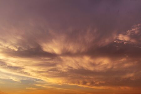 Cloud sky evening sundown backgroundの写真素材