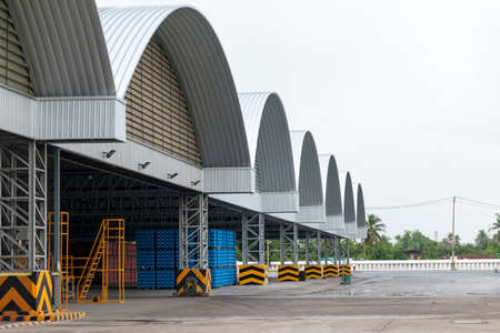 Large warehouses and cargo transportationの写真素材