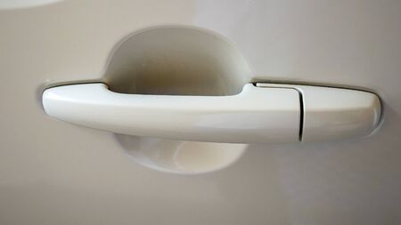 Close up on car door handlesの写真素材
