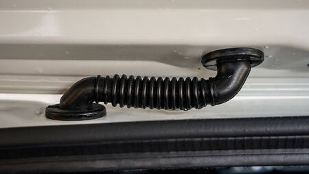 Close up the car trunk door hingesの写真素材