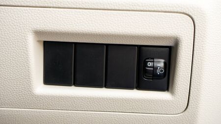 Close up of car interior keys