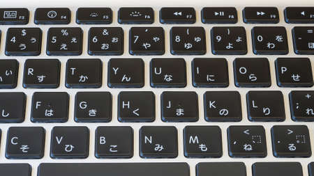 Close up laptop keyboard