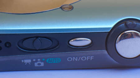 Close up pocket cameraの写真素材