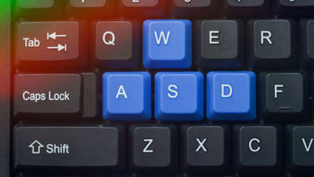 Close up the computer keyboardの写真素材