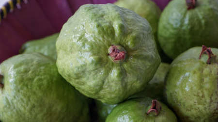Close up guava background.の写真素材