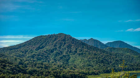 Beautiful view of tropical nature from a heightの写真素材