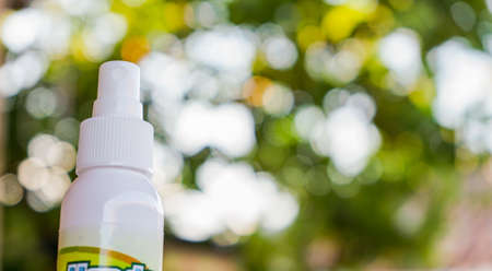 Close up disinfectant sprayの写真素材