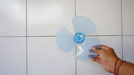 Close up part of the fanの写真素材