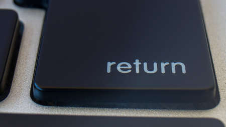 Close up laptop keyboardの写真素材