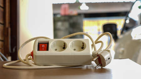 Close up of equipment on the tableの写真素材