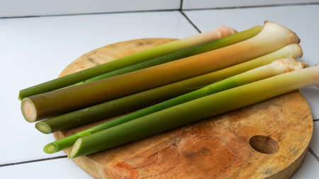 Close up of vegetables on a cutting boardの写真素材