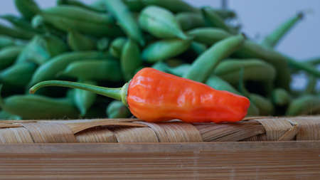 Close up of vegetables on a cutting boardの写真素材