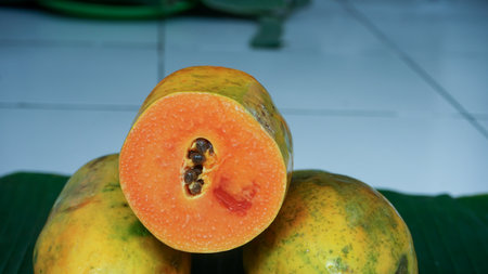 Close up of fruits and vegetables on the table