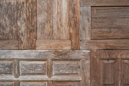 Old wood wall texture background. Wood texture background. Wood texture background.の写真素材