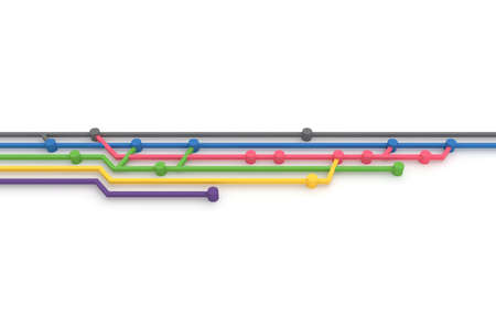Abstract background of source code branch. 3d rendering.