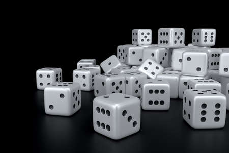 Dice. 3d rendering.の写真素材