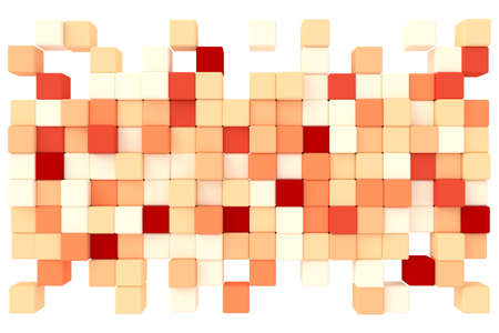 Abstract background of cubes. 3D rendering.の写真素材