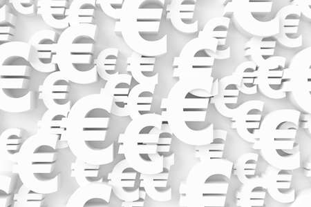 Euro sign background. 3D rendering.の写真素材