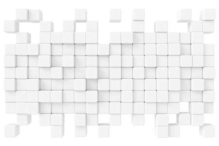 Abstract background of cubes. 3D rendering.の写真素材