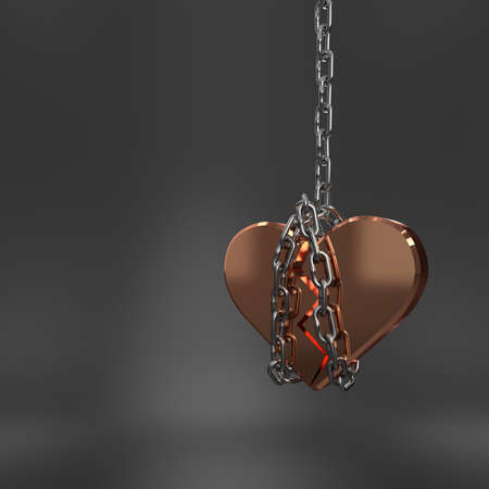 Hearts background. 3D rendering.の写真素材