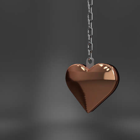 Hearts background. 3D rendering.の写真素材
