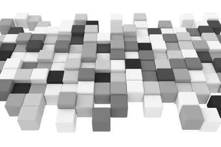 Abstract background of cubes. 3D rendering.の写真素材