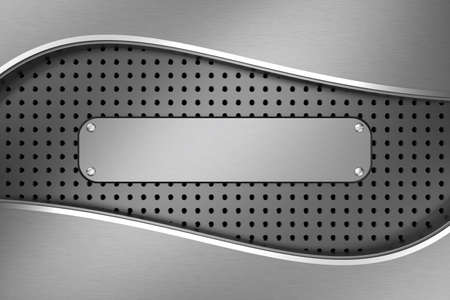 Metal background. 3D rendering.の写真素材