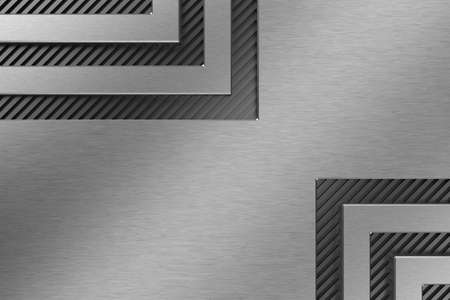 Metal background. 3D rendering.の写真素材