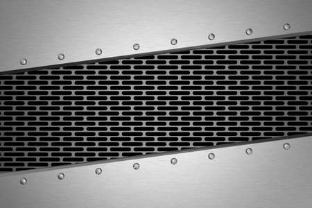 Metal background. 3D rendering.の写真素材