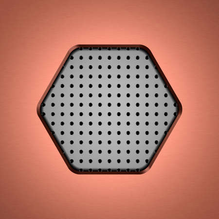 Metal background. 3D rendering.の写真素材