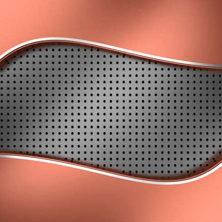 Metal background. 3D rendering.の写真素材