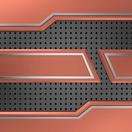 Metal background. 3D rendering.の写真素材