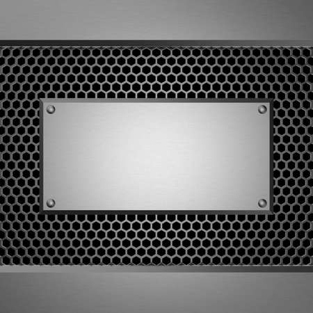 Metal background. 3D rendering.の写真素材