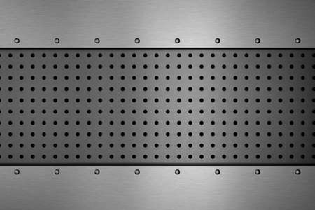 Metal background. 3D rendering.の写真素材