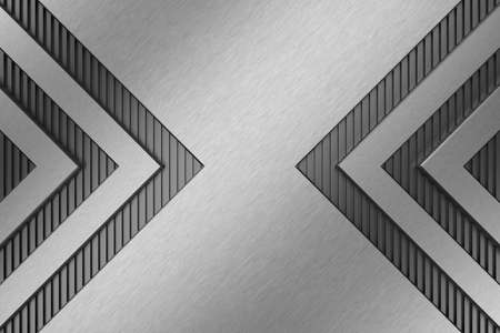 Metal background. 3D rendering.の写真素材
