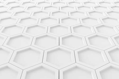 Abstract background of hexagon. 3D rendering.の写真素材