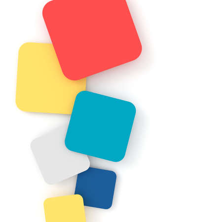 Abstract background of square. 3D rendering.