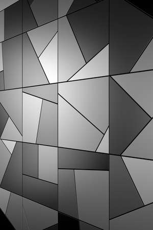 Modern tile wall. 3D rendering.