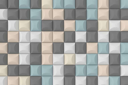 Modern tile wall. 3D rendering.