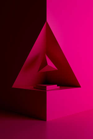 Abstract background of geometric shape. 3D rendering.