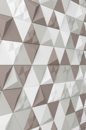 Abstract background of modern tile wall. 3D rendering.の写真素材