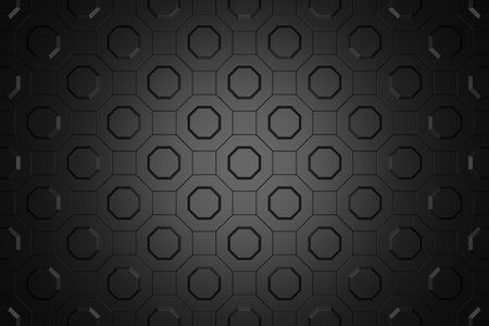 Abstract background of octagon shape. 3D rendering.の写真素材