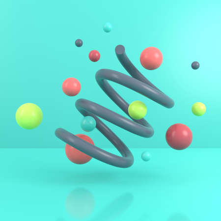 Abstract background of geometric shape. 3D rendering.