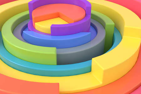 Abstract background of geometric shape. 3D rendering.の写真素材