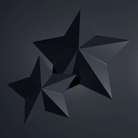 Abstract background of star shape. 3D rendering.の写真素材