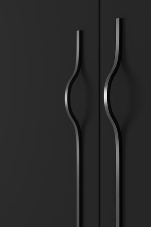 Abstract background of furniture handle. 3D rendering.の写真素材