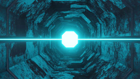 Sci-fi scene design. 3D rendering.の写真素材