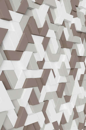 Abstract background of modern tile wall. 3D rendering.