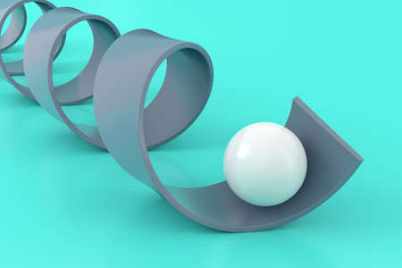 Abstract background of geometric shape. 3D rendering.の写真素材